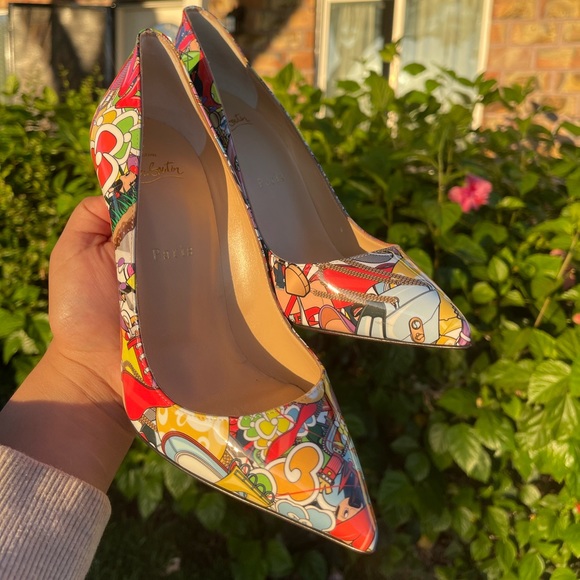 Christian Louboutin Pigalle Follies Patent Super
Loubi Pump Shoes 37.5 - Picture 1 of 5